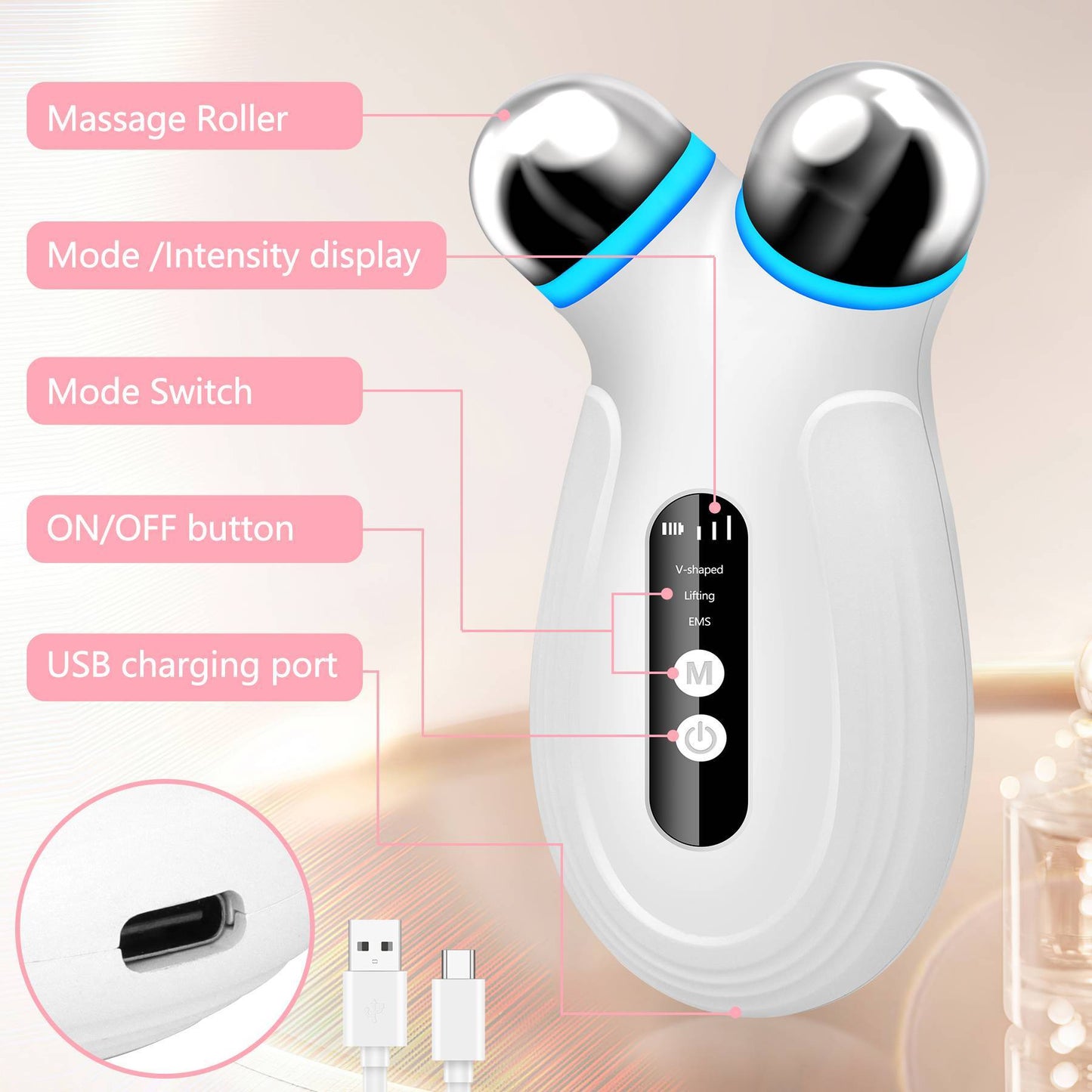 YouthRenew Microcurrent Facial Wand.